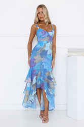 Timeless Glow Maxi Dress Blue