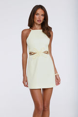Tulip Whisper Mini Dress Yellow