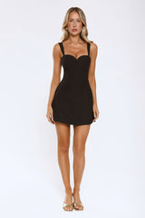 VIP Luxe Mini Dress Black