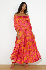 Her Time To Shine Maxi Dress Pink
