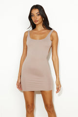 Day Slay Mini Dress Mushroom