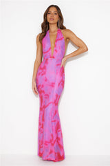 Extravagant Girl Maxi Dress Hot Pink