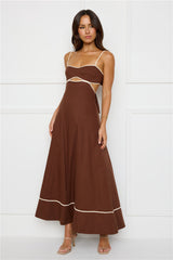 Island Dreamer Maxi Dress Brown