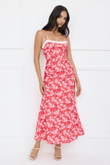 Recipe For Happiness Maxi Dress Red