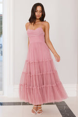 Never Declined Maxi Dress Pink