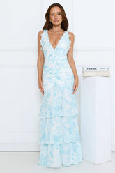 Too Pretty Tonight Maxi Dress Blue