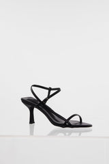 The Date Night Heels Black Pu