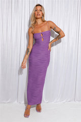 Feel The Attention Maxi Dress Purple