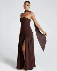 Isadora™ | Chic Slit Maxi Dress
