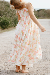 HELLO MINI Running Through Daisies Maxi Dress White