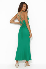 It's Your Way Maxi Dress Green