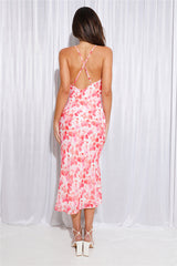 Taking A Stand Midi Dress Pink