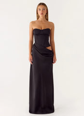 Emory Corset Maxi Dress Black